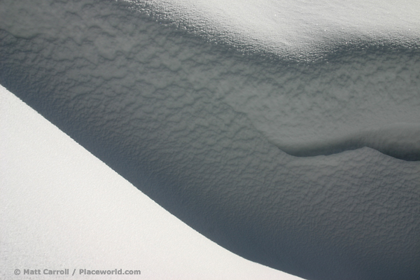 fresh snowbank