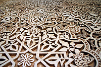 Carved plaster at the Alhambra