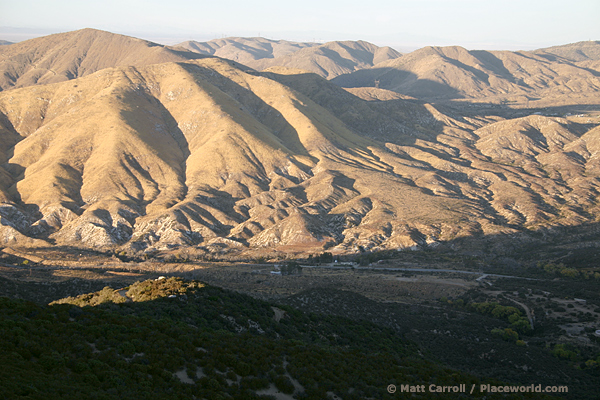 desert (northern) foothills, San Gabriel Mountains