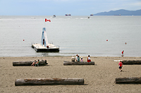 On Vancouver's English Bay Beach