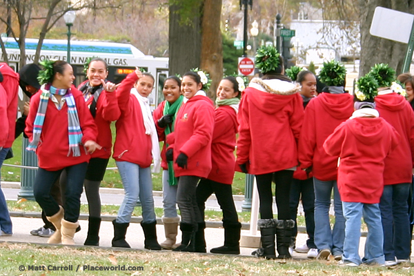 Hawaiian School Group Waiting to Tour U.S. Capitol