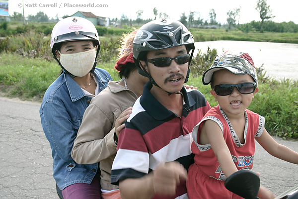 Four on a Motorbike