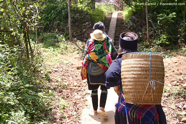 Walking to the Village