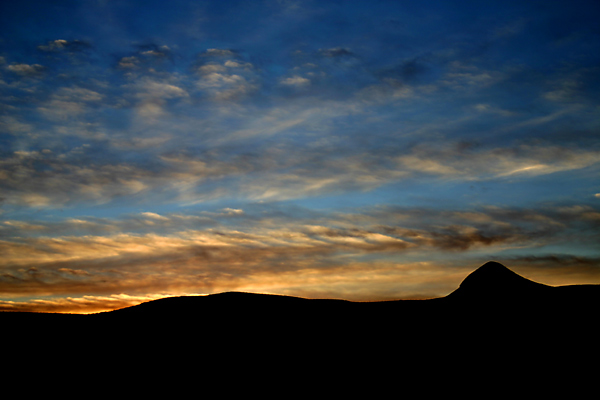 baja sunset volcano