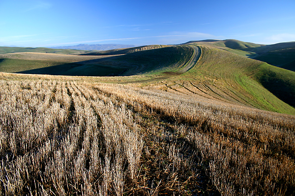 road on ridge of hill